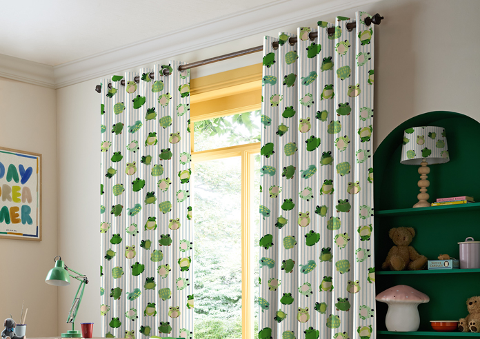 Wee Blue Bell Little Frogs, Pond - Made to Measure Curtains - Image 5